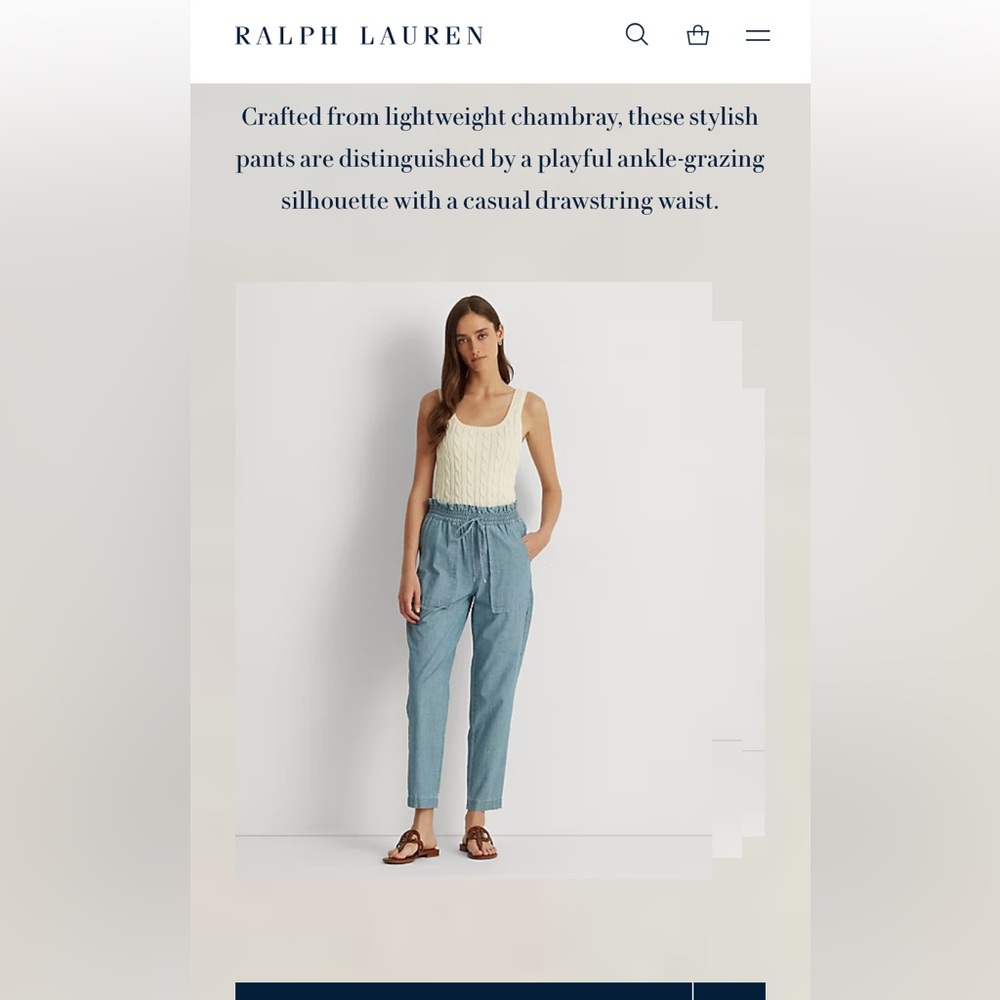 Ralph Lauren Blue Denim Pants